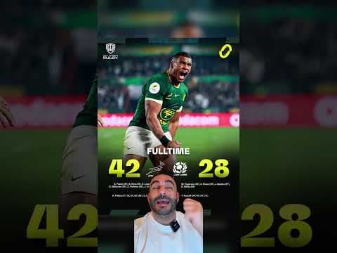 Springboks Scotland reaction! #Rugby