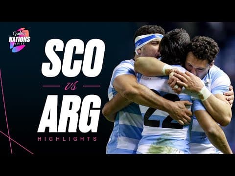 HIGHLIGHTS | Scotland vs Argentina