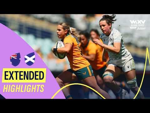 Wallaroos Win In Style 🇦🇺 | Australia v Scotland | WXV Global Series Extended Highlights