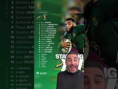 Springbok Team Reaction #Rugby #Springboks