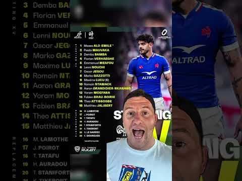 French Team Reaction #Rugby